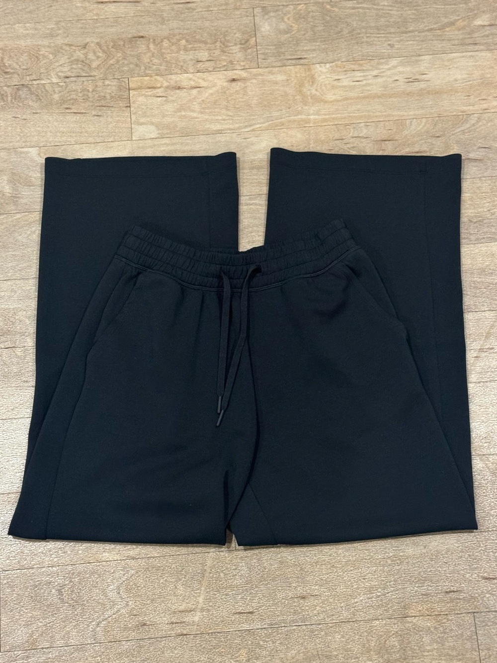 Gilly Hicks Black Drawstring Wide-Leg Sweatpants Size Medium